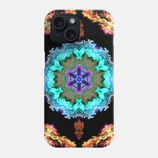 Psychedelic Hippie Blue Black and Yellow Phone Case