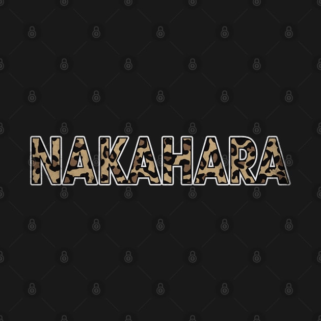 Awesome Proud Name Nakahara Pattern Retro Anime by Amir Dorsman Tribal