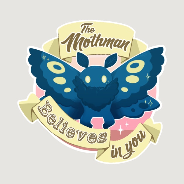 The Mothman Believes in You by dragonrise_studio