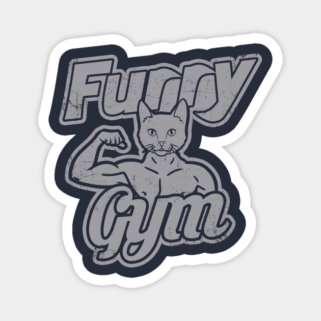 Furry Gym Magnet by absolemstudio