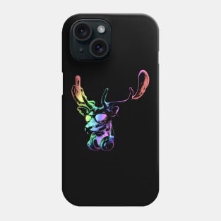 Deer Neon DJ Cool and Funny Music Animal With Sunglasses And Headphones. Phone Case