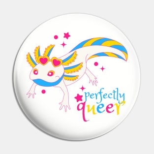 Pansexual Pride Axolotl Pin