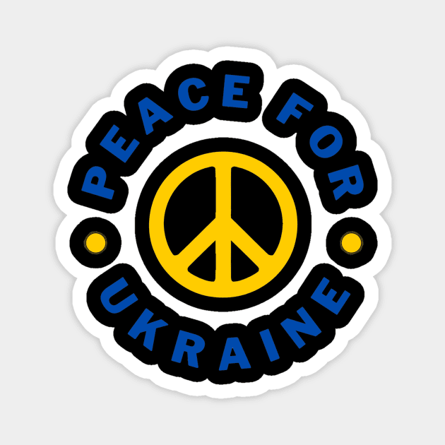 Peace for Ukraine Magnet by Creativity Haven