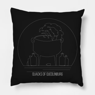 Quacks of Quedlinburg Minimalist Line Art - Board Game Inspired Graphic - Tabletop Gaming  - BGG Pillow