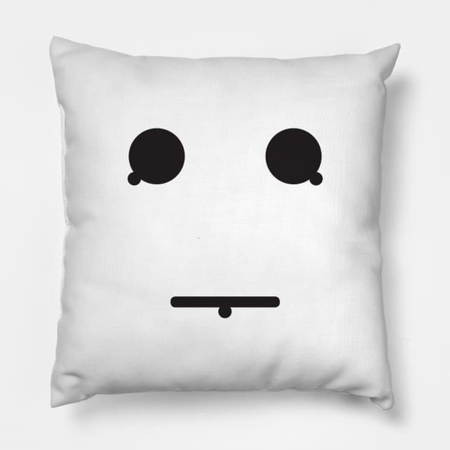 Cyberman mask #2 Moonbase (Troughton) Pillow by Function9