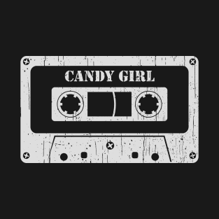 Candy Girl - Vintage Cassette White T-Shirt