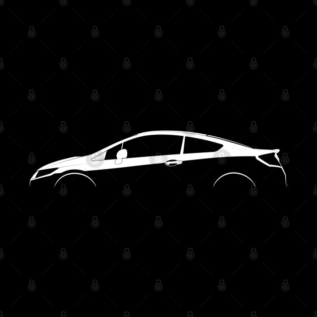 Honda Civic Si Coupe (FG4) Silhouette by Car-Silhouettes