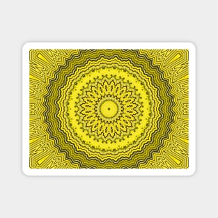 Yellow Solar Plexus Chakra Mandala Magnet