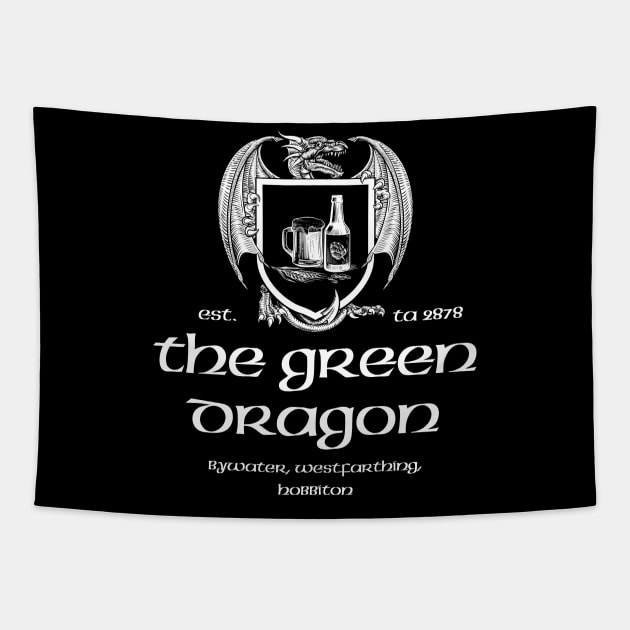 The Green Dragon Inn Tapestry by Printed Passion