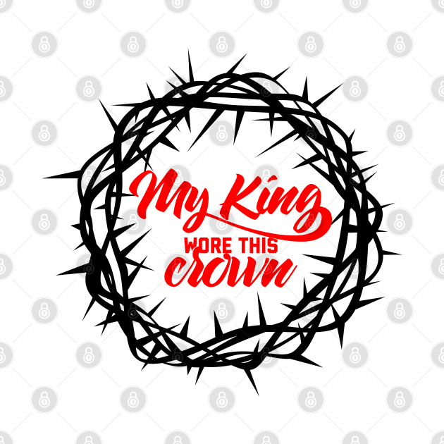 Bible art. My King wore this crown. by Reformer