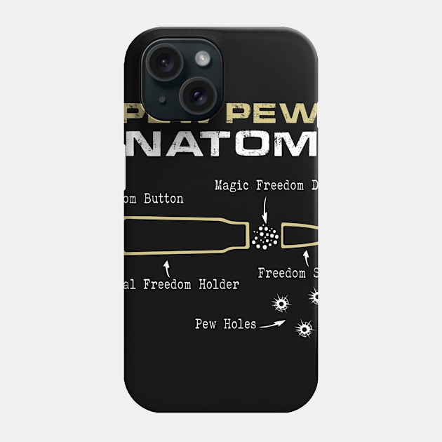 PEW PEW Anatomy Phone Case by Andreeastore  