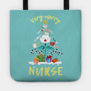 Very Merry Nurse Tote