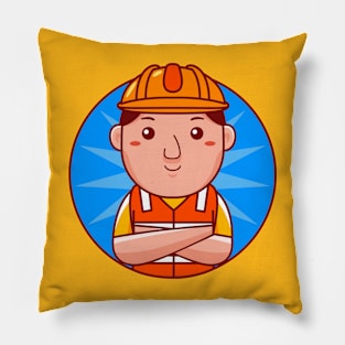 Builder Man Pillow