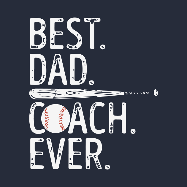 Best Dad Coach Ever One by Saldi