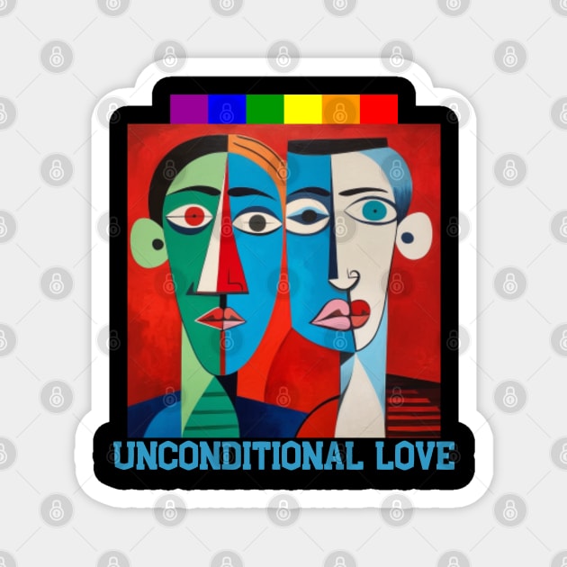 Unconditional love, pride month, lgbtq, gift present ideas Magnet by Pattyld