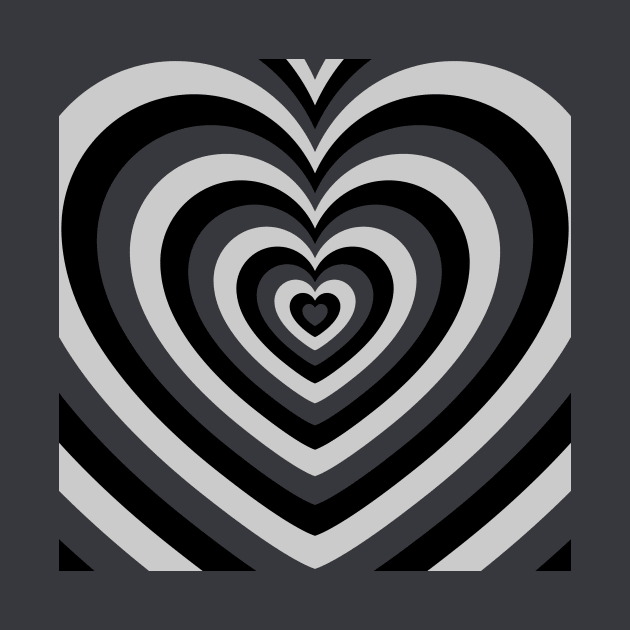 Latte Heart - Black and Grey by Ayoub14