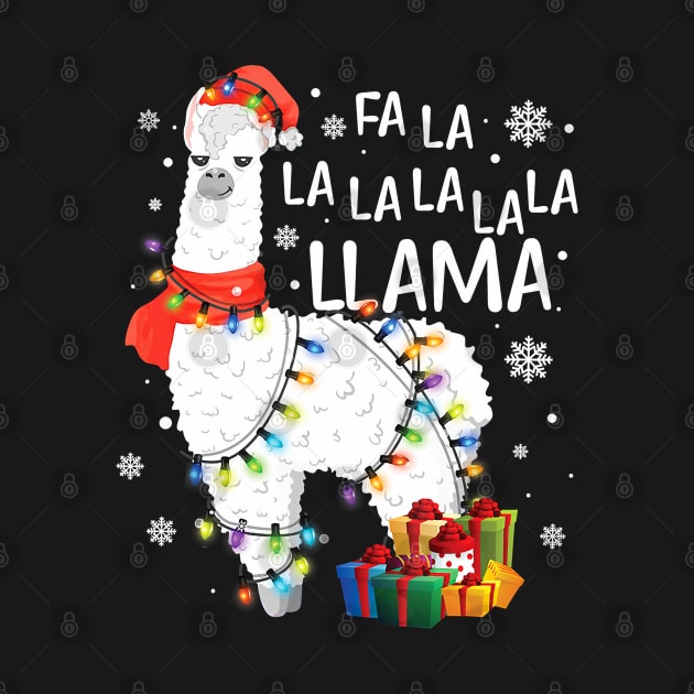 Awesome Fa La La Llama Merry Christmas Lllama Lover Christmas Pajamas by taluswink