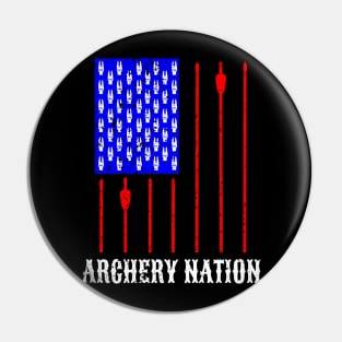 Archery Nation American Flag Pin