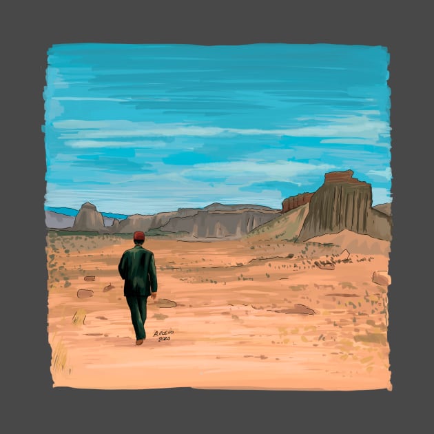 Paris Texas Illustration by Burro by burrotees