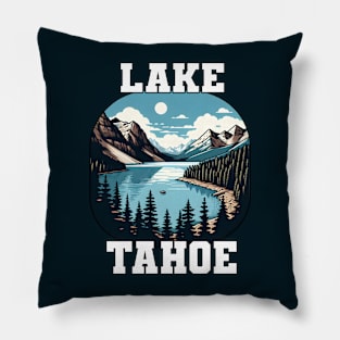 Lake Tahoe Vintage Pillow