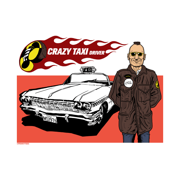 Crazy Taxi Driver by Peter Katsanis Art