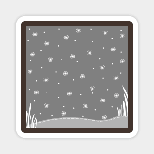 Snow Field Pattern Magnet