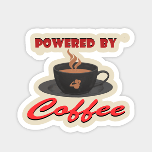 Powered by Coffee Dark Magnet