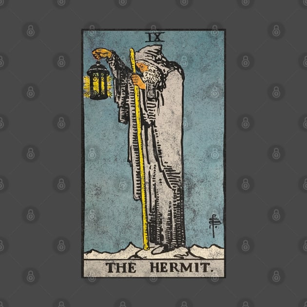 The Hermit (distressed) by Nate's World of Tees