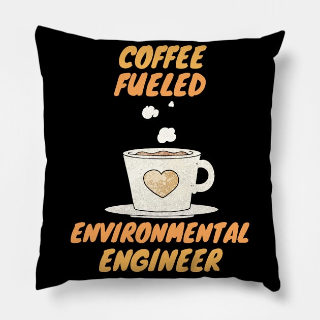 coffee fueled environmental engineer Pillow by SnowballSteps