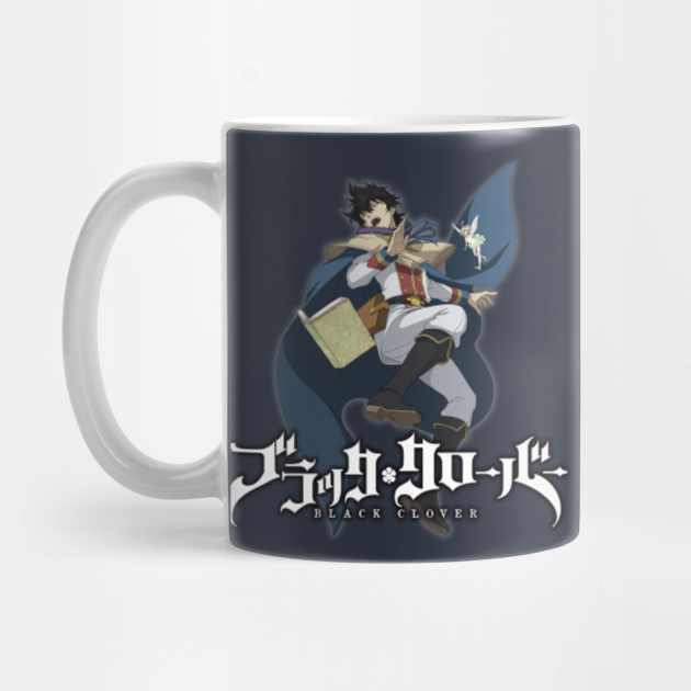 Yuno Wields A Four Leaf Clover Grimoire Anime Mug Teepublic