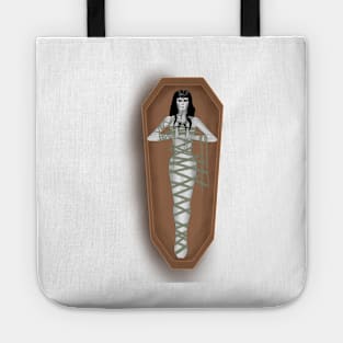 Egyptian Mummy with sarcophagus Tote