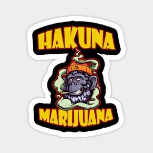 Hakuna Marijuana Funny Weed Smoking Pothead THC Magnet