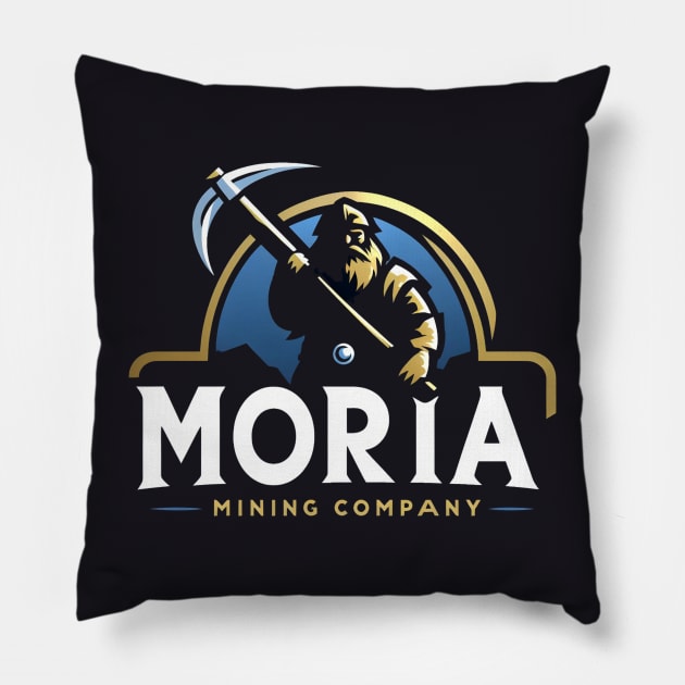 Moria Mining Company - Logo - Fantasy Pillow by Fenay-Designs