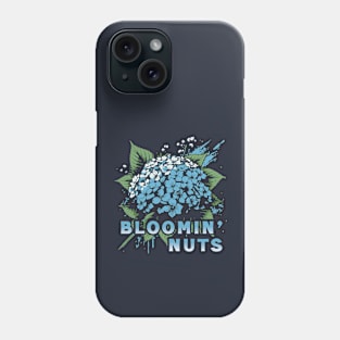 Bloomin' Nuts // Blue Hydrangea Phone Case