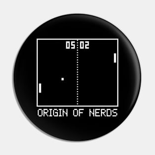 Origin of nerds Pin