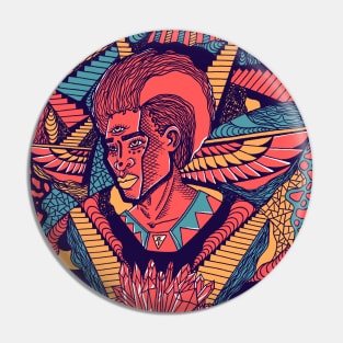 Retro Triad Wise Afro King Pin