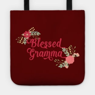 Blessed Gramma Floral Christian Grandma Gift Tote
