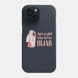 just a girl who loves hijab Phone Case