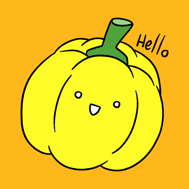 Hello - Yellow Bell Pepper by saradaboru