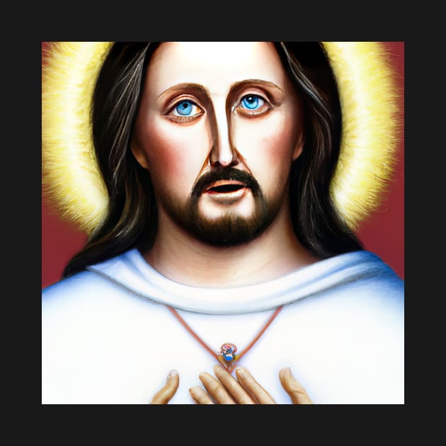 3D Look Artificial Intelligence Art of our Merciful Lord Jesus by Artist4God