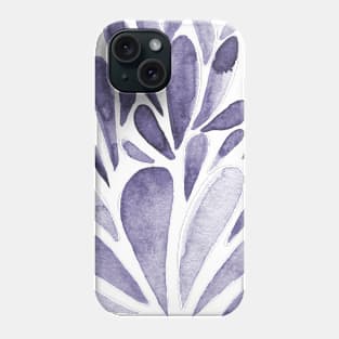 Watercolor artistic drops - indigo Phone Case