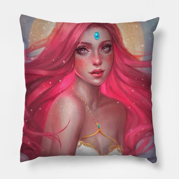 Snow Treasure Pillow by SeraFluer