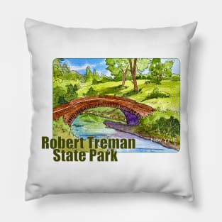 Robert Treman State Park, New York Pillow