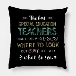 The best Special Education Teachers Appreciation Gifts - Quote Show you where to look Pillow