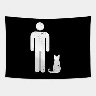 Cat Room - M - white Tapestry