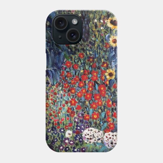 Flowers - Gustav Klimt Phone Case by CozyCanvas