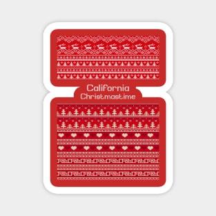 California (Ugly Sweater) Christmastime [tall] Magnet