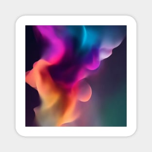 ABSTRACT MULTICOLORED SMOKE DESIGN, IPHONE CASE, MUGS, AND MORE Magnet