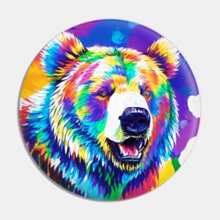 Abstract Bear Pin