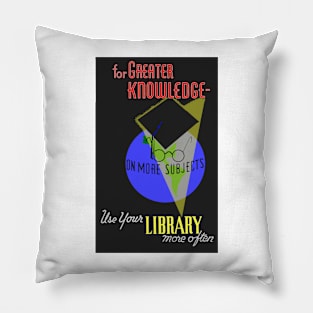 Greater Knowledge Library Colorized Pillow